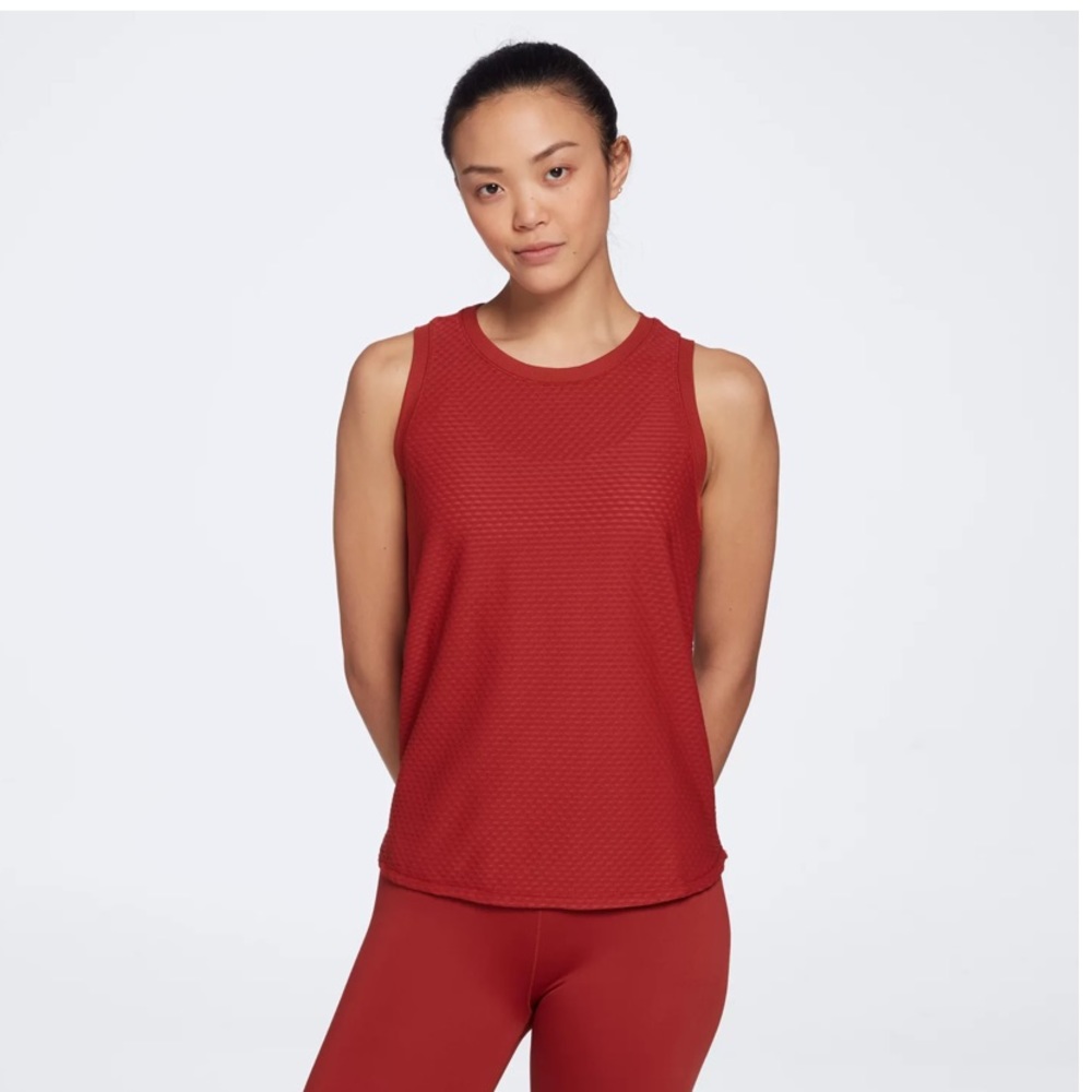 CALIA Women's Diamond Mesh High Low Tank - Small.